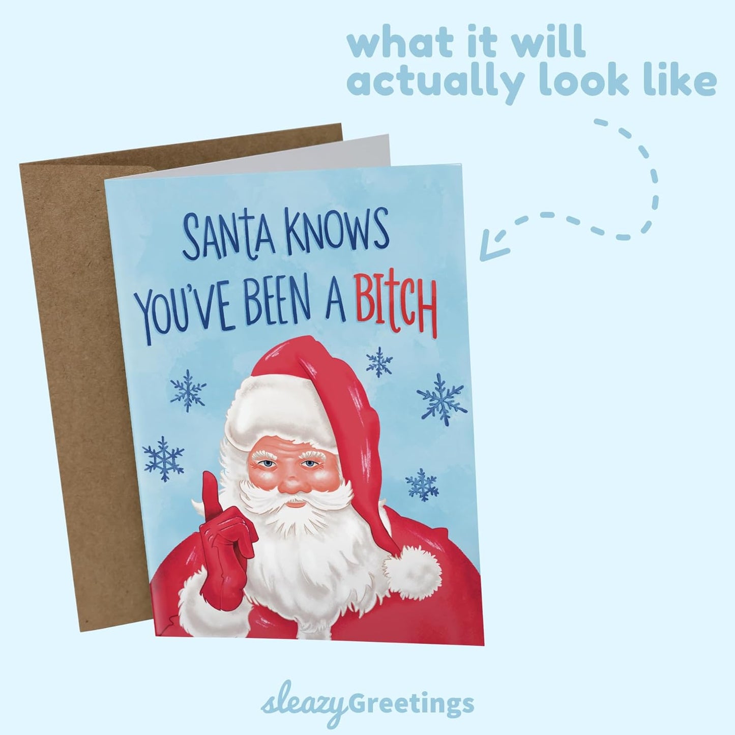 The Worst Christmas Cards Ever Set(Blank Inside)