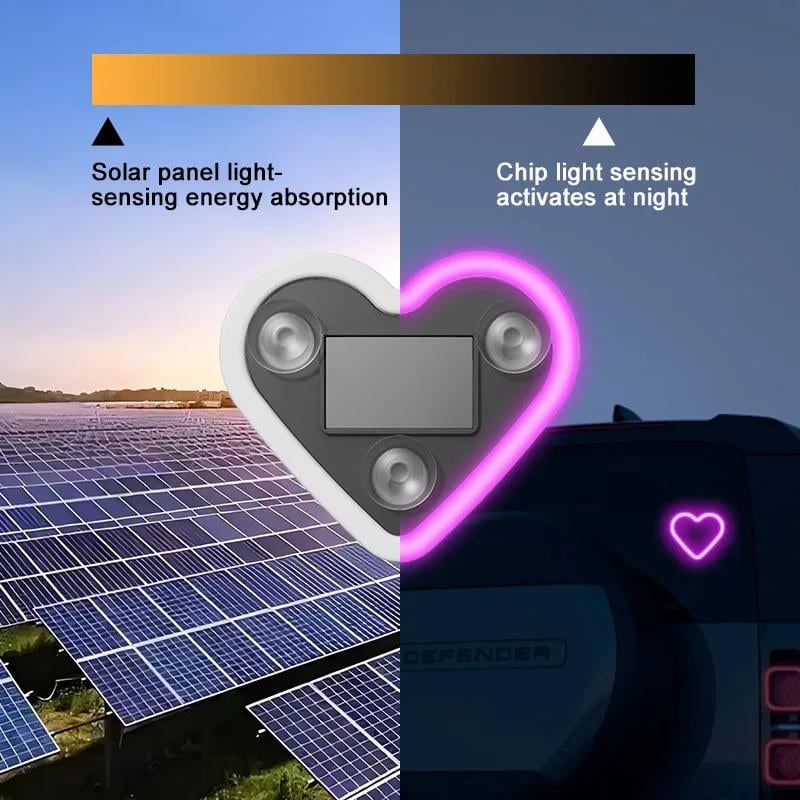🎁Last Day 49% OFF🔥Car Solar Heart LED Light