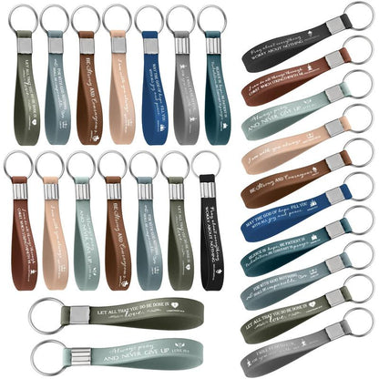 🔥✨Bible Verse Keychain Christian Trendy Keychain Wristlet