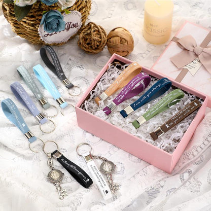 🔥✨Bible Verse Keychain Christian Trendy Keychain Wristlet