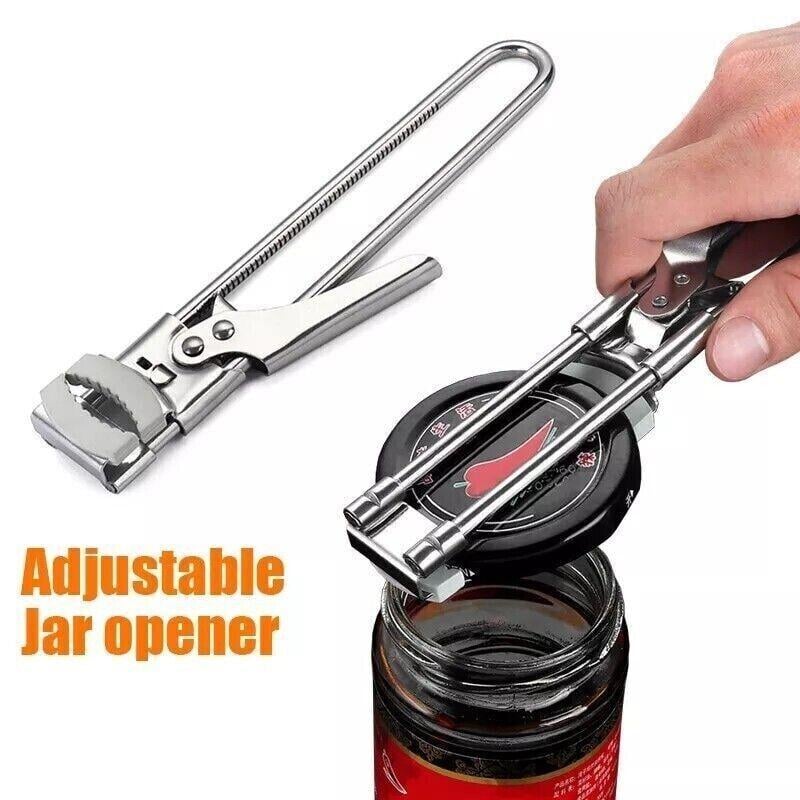 🎄Christmas Sales 49% OFF-Adjustable Stainless Steel Jar Opener