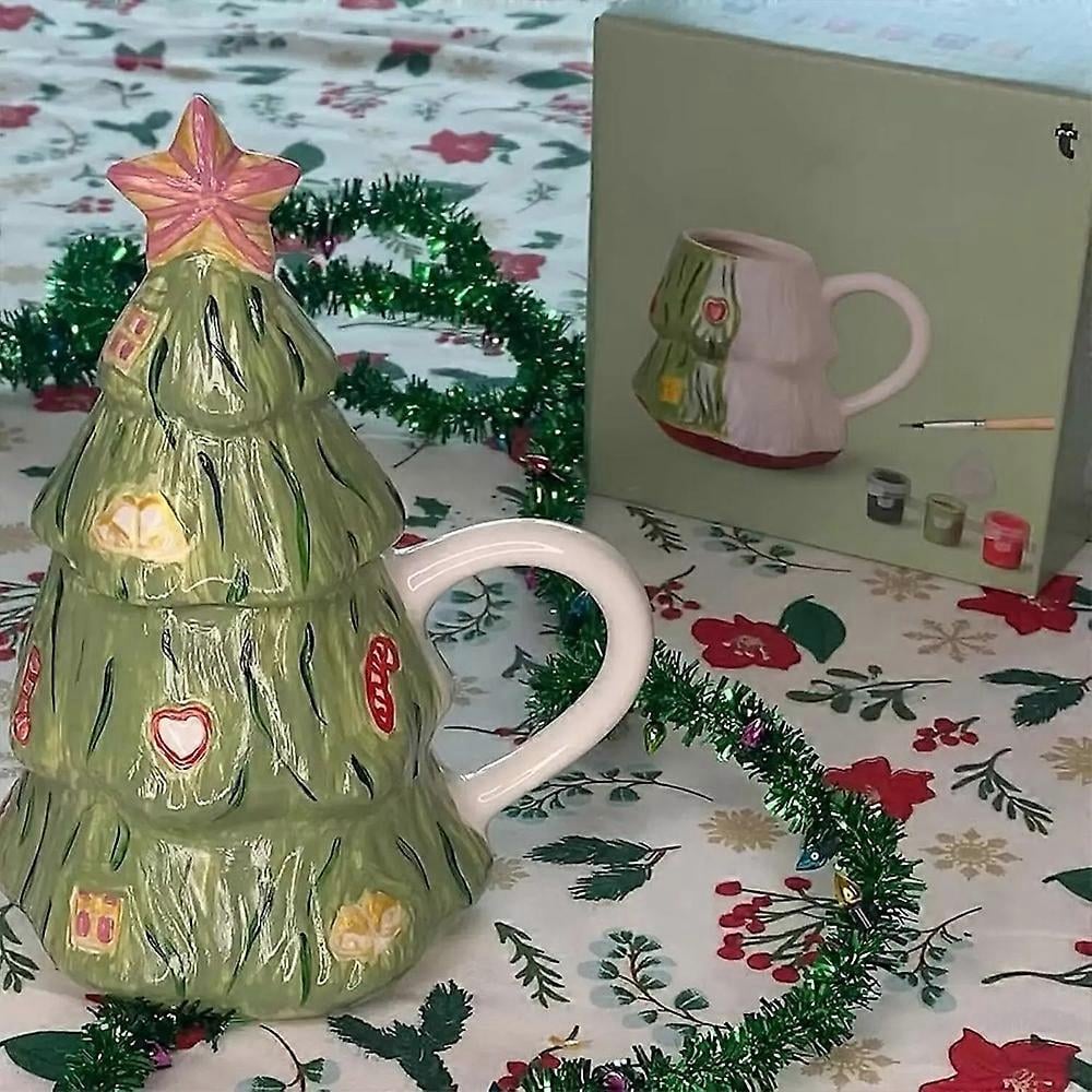 🎄Christmas Sales 49% OFF-DIY Christmas Tree Mug Painting Set