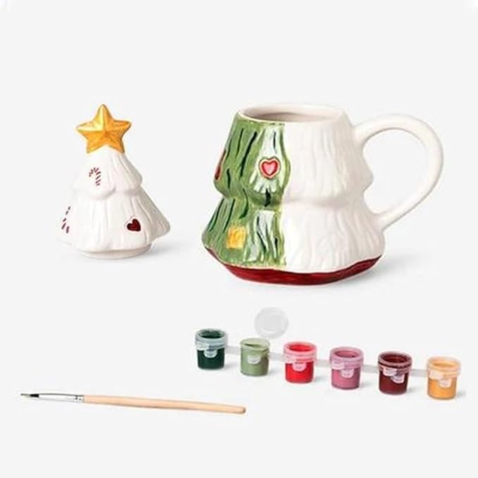 🎄Christmas Sales 49% OFF-DIY Christmas Tree Mug Painting Set