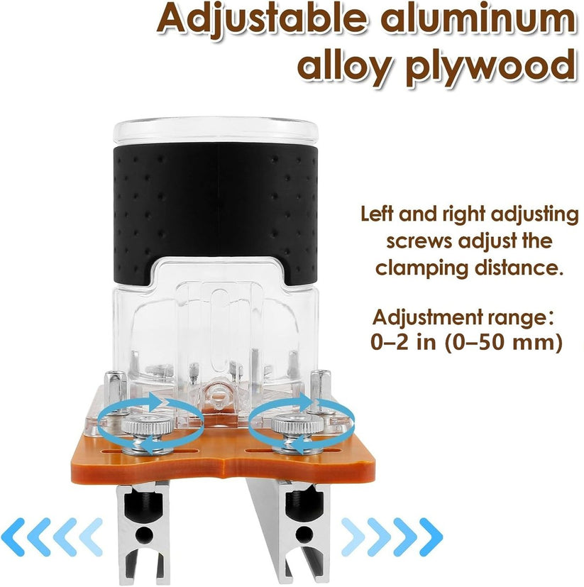 🔥Black Friday 49% Off Instantly💥2-in-1 Woodworking Trimmer Slotting Auxiliary Positioning Bracket