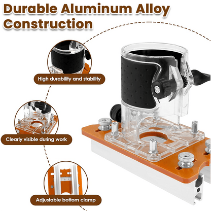 🔥Black Friday 49% Off Instantly💥2-in-1 Woodworking Trimmer Slotting Auxiliary Positioning Bracket