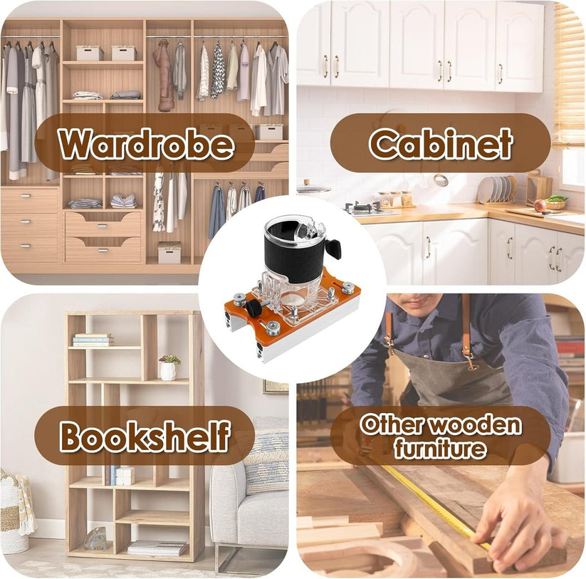 🔥Black Friday 49% Off Instantly💥2-in-1 Woodworking Trimmer Slotting Auxiliary Positioning Bracket