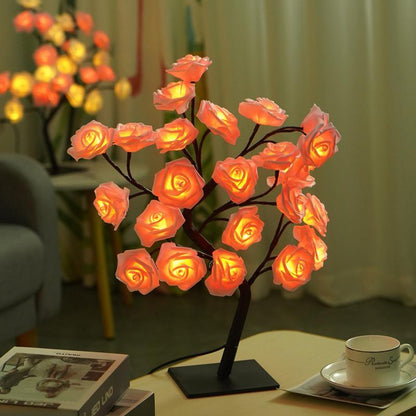 🔥Last Day 49% OFF-Rose Flower Design Tree Night Light