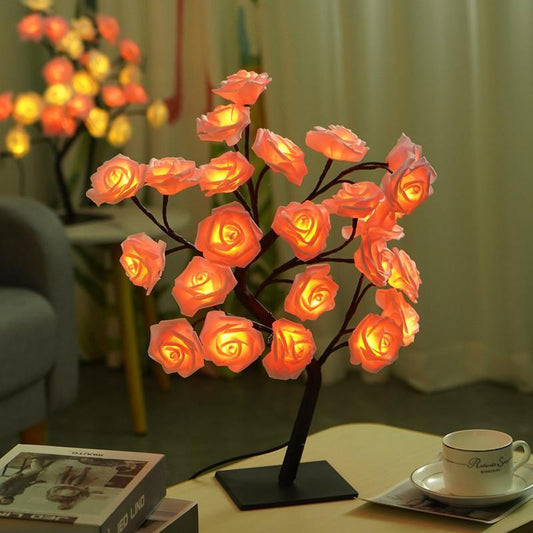 🔥Last Day 49% OFF-Rose Flower Design Tree Night Light