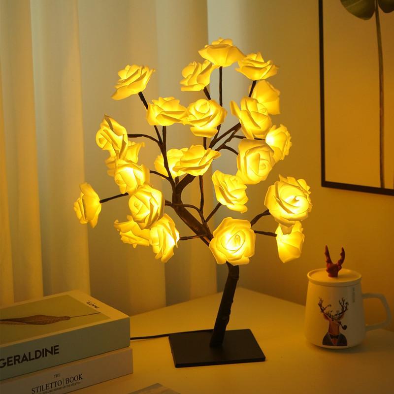 🔥Last Day 49% OFF-Rose Flower Design Tree Night Light