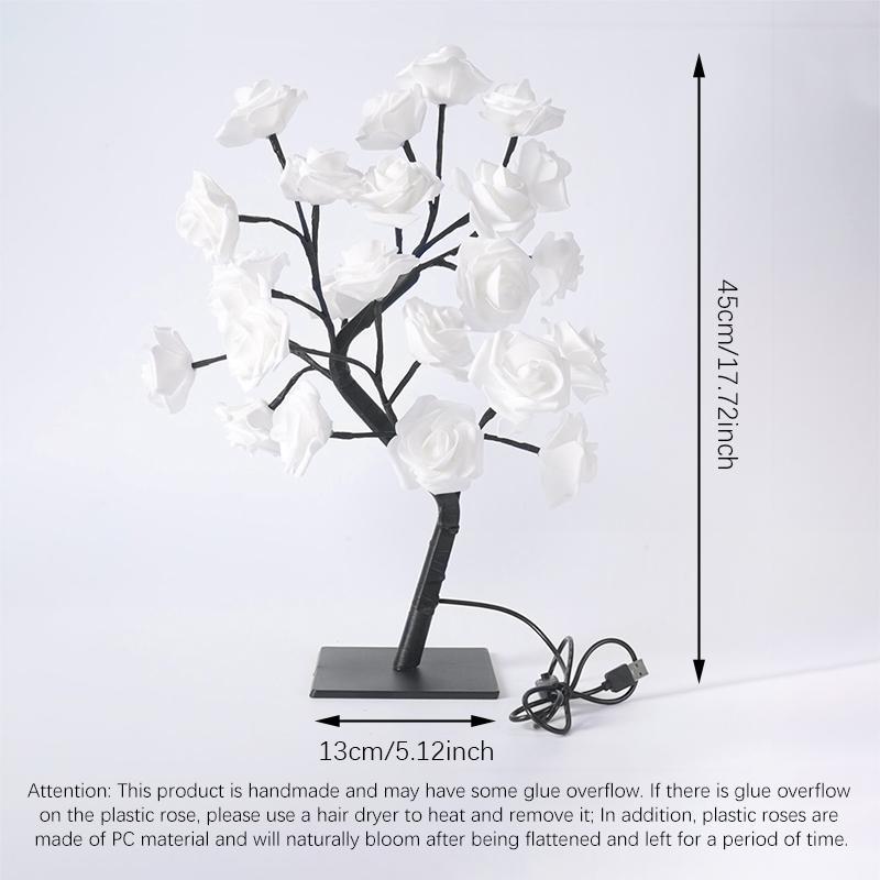 🔥Last Day 49% OFF-Rose Flower Design Tree Night Light