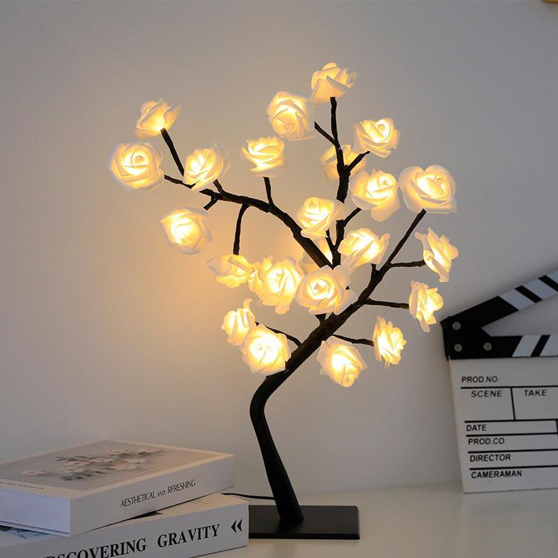 🔥Last Day 49% OFF-Rose Flower Design Tree Night Light