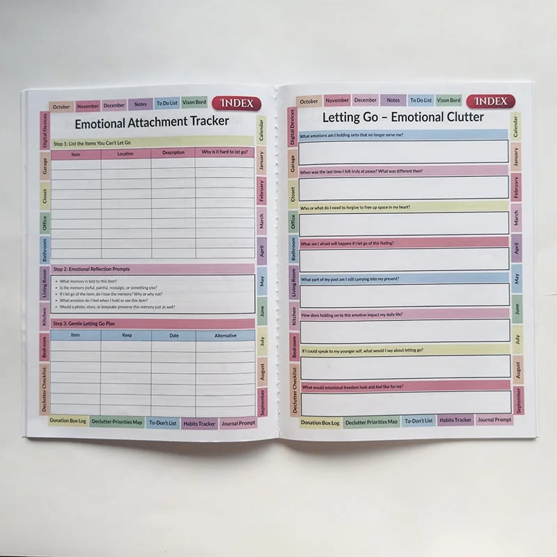 ✍️2026 Declutter Journal Workbook | Transform Your Home in 52 Weeks