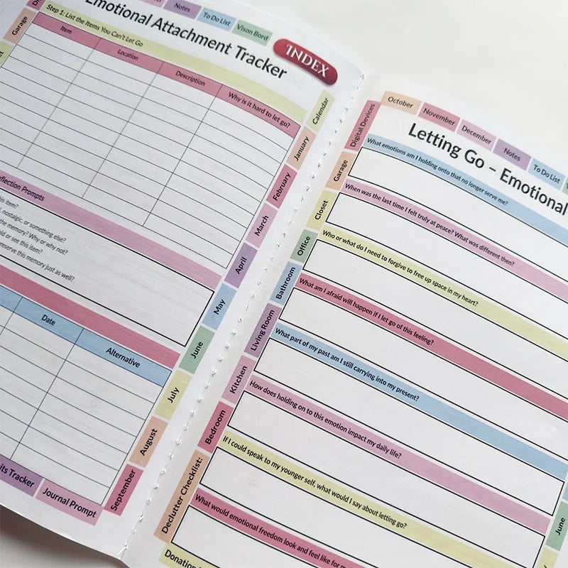 ✍️2026 Declutter Journal Workbook | Transform Your Home in 52 Weeks