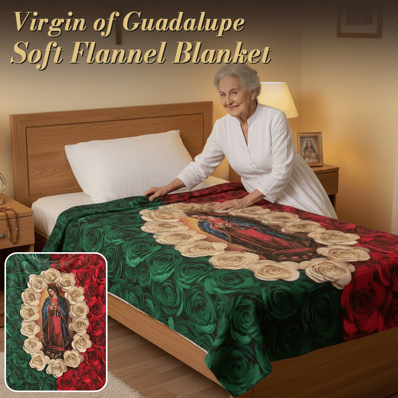 🎄Christmas Hot Sale 49%OFF🔥Virgin of Guadalupe Soft Flannel Blanket