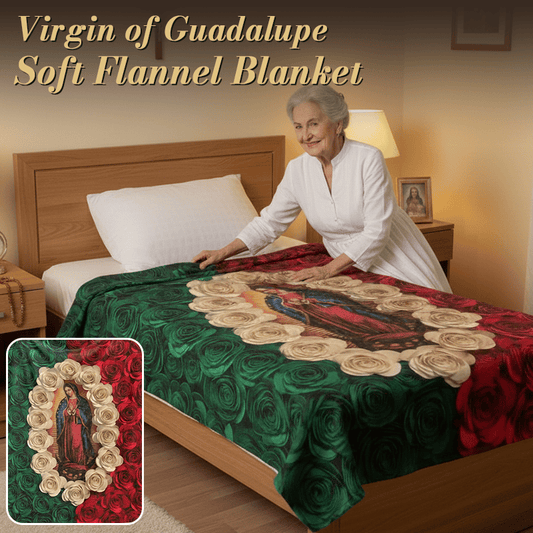 🎄Christmas Hot Sale 49%OFF🔥Virgin of Guadalupe Soft Flannel Blanket