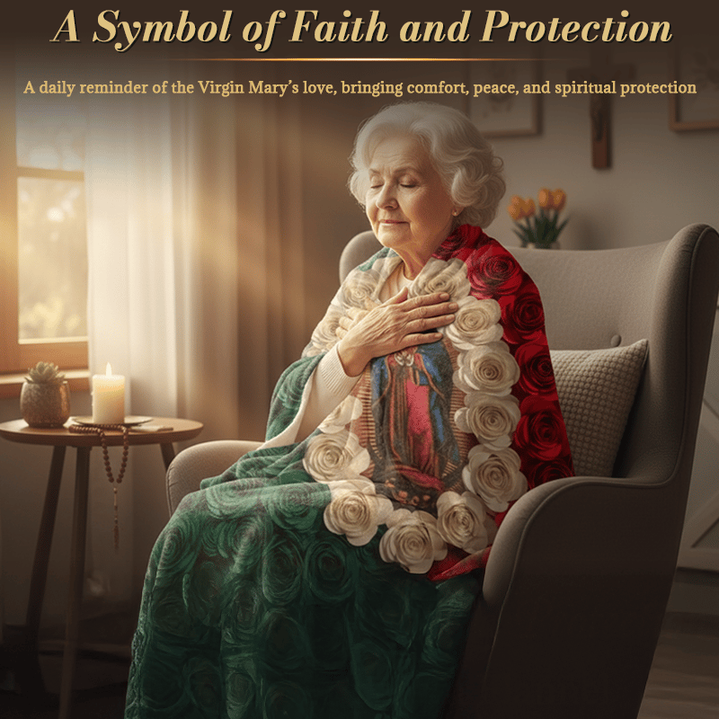 🎄Christmas Hot Sale 49%OFF🔥Virgin of Guadalupe Soft Flannel Blanket