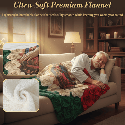 🎄Christmas Hot Sale 49%OFF🔥Virgin of Guadalupe Soft Flannel Blanket
