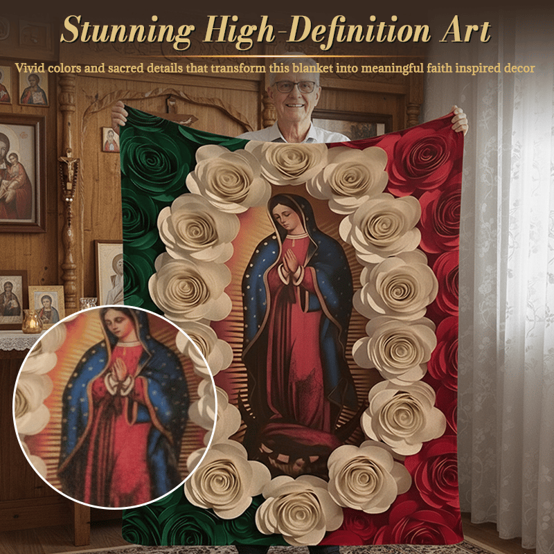 🎄Christmas Hot Sale 49%OFF🔥Virgin of Guadalupe Soft Flannel Blanket