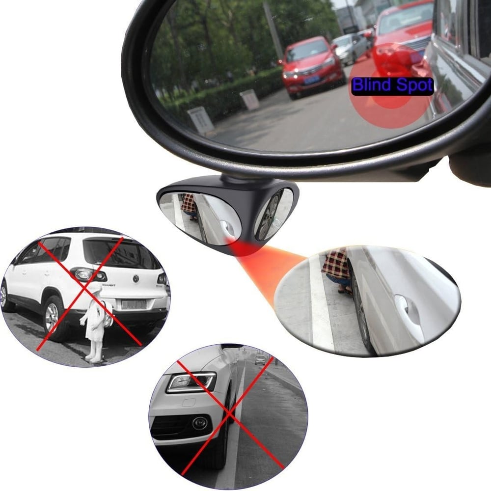 Last Day 49% OFF🔥2-in-1 Car Blind Spot Mirror – Wide Angle Convex Auxiliary Mirror(1 Pair)