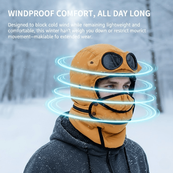 🔥Last Day 49% OFF🎁Winter 4 in 1 Windproof Warm Hat Detachable Mask Neckband