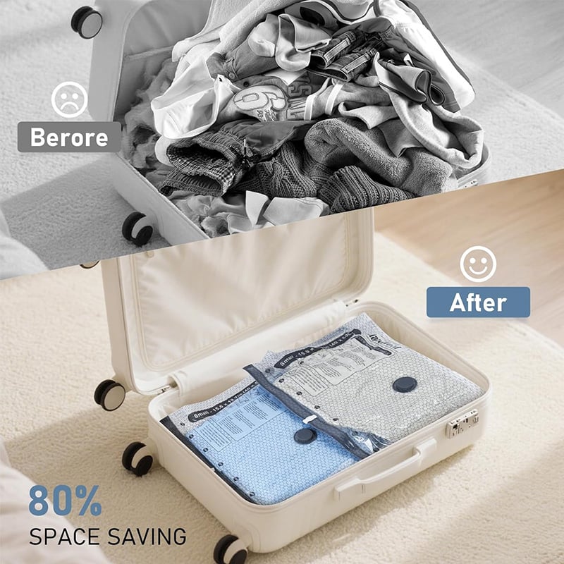 🔥 LAST DAY 49% OFF-Cordless Travel Vacuum Storage Compression Bag Set