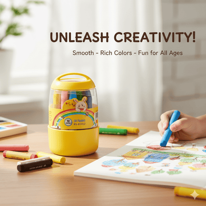 Jumbo Silky Crayons for Toddlers Easy Grip Crayons