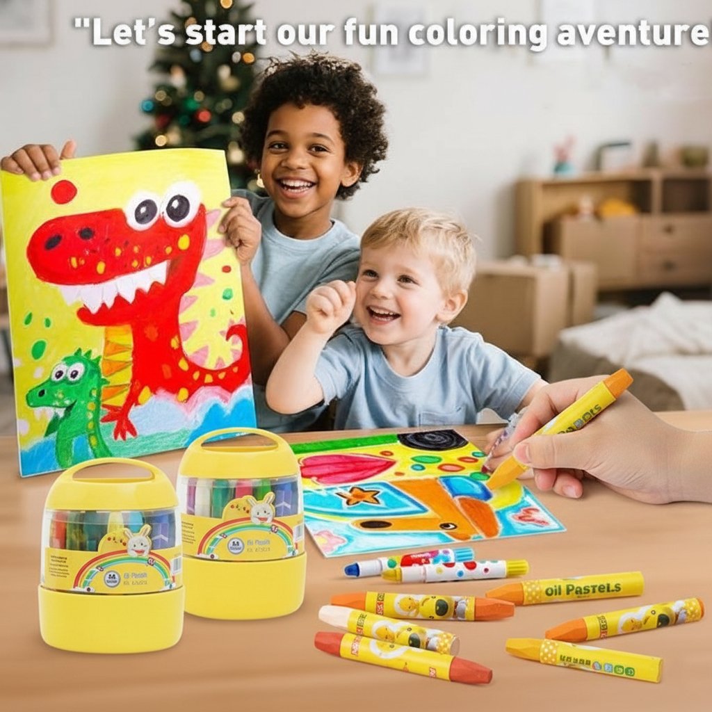 Jumbo Silky Crayons for Toddlers Easy Grip Crayons