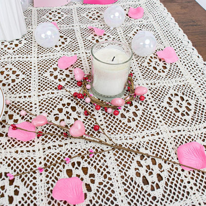 Romance in Bloom: Pink Heart & Berry Floral Stems (Valentine's Edition)