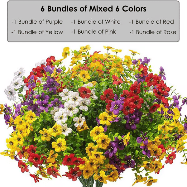 🌸Last Day Sale 49% OFF💐 UV Resistant Colorful Artificial Flower