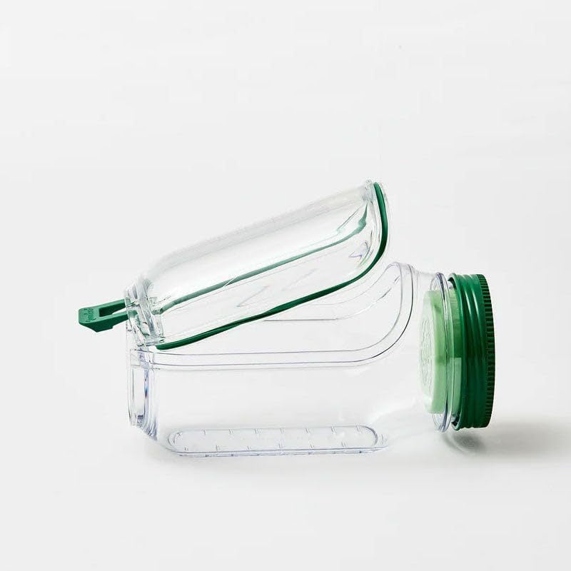Leak-Proof Salad Jar with Built-In Dressing Bowl