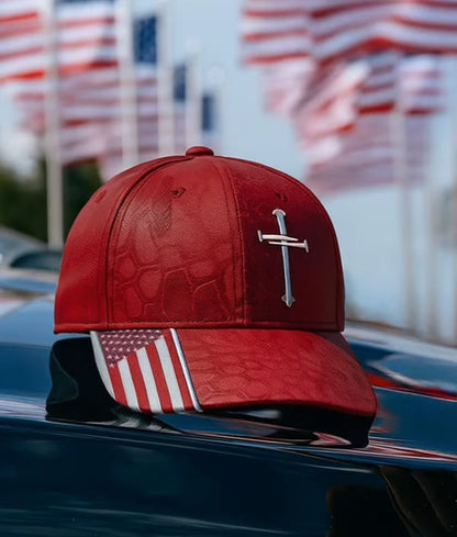 Hot Sale 49% OFF🔥Jesus 3-Nail Cross & Crown of Thorns Christian Adjustable Hat ✝️