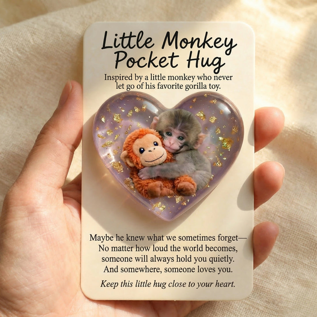 ️🐵Punch & Friends: Little Monkey Pocket Hug – Forestey