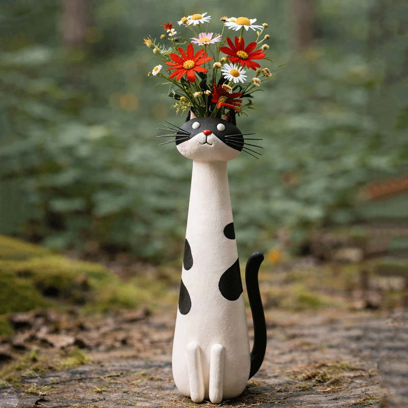 🐱Handcrafted Quirky Cat Vase