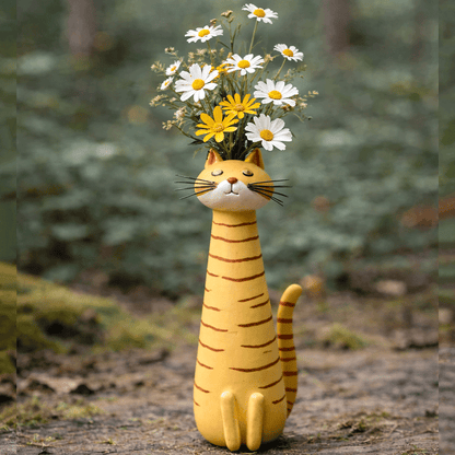 🐱Handcrafted Quirky Cat Vase