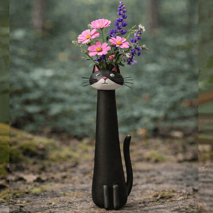 🐱Handcrafted Quirky Cat Vase