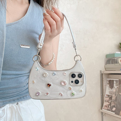 🔥Last Day 49% OFF -📱Ethereal Gemstone Aura Handbag iPhone Case💖