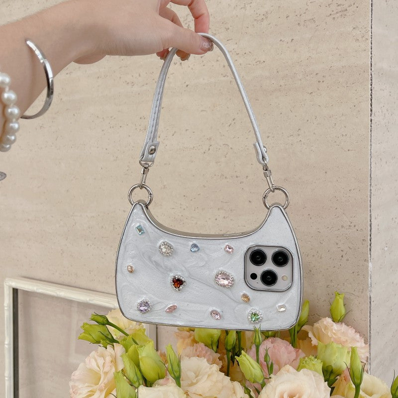 🔥Last Day 49% OFF -📱Ethereal Gemstone Aura Handbag iPhone Case💖