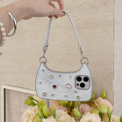 🔥Last Day 49% OFF -📱Ethereal Gemstone Aura Handbag iPhone Case💖