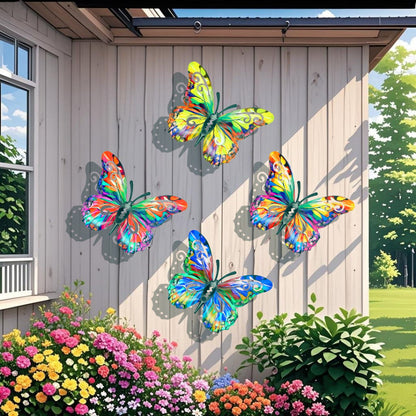 Mother's Day Sale 49% OFF🦋A complete set! 4Pcs Butterfly Metal Wall Decor🤩