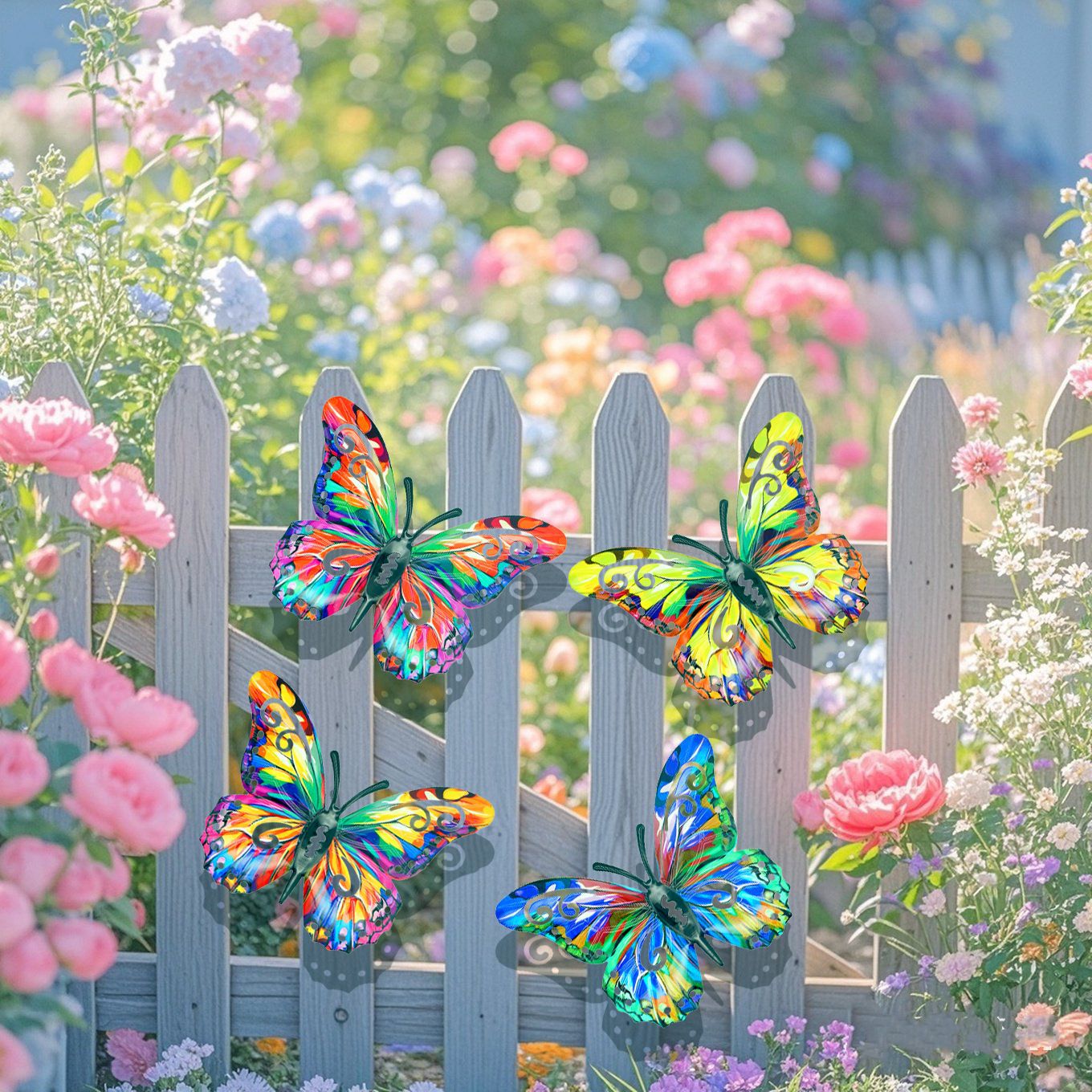 Mother's Day Sale 49% OFF🦋A complete set! 4Pcs Butterfly Metal Wall Decor🤩