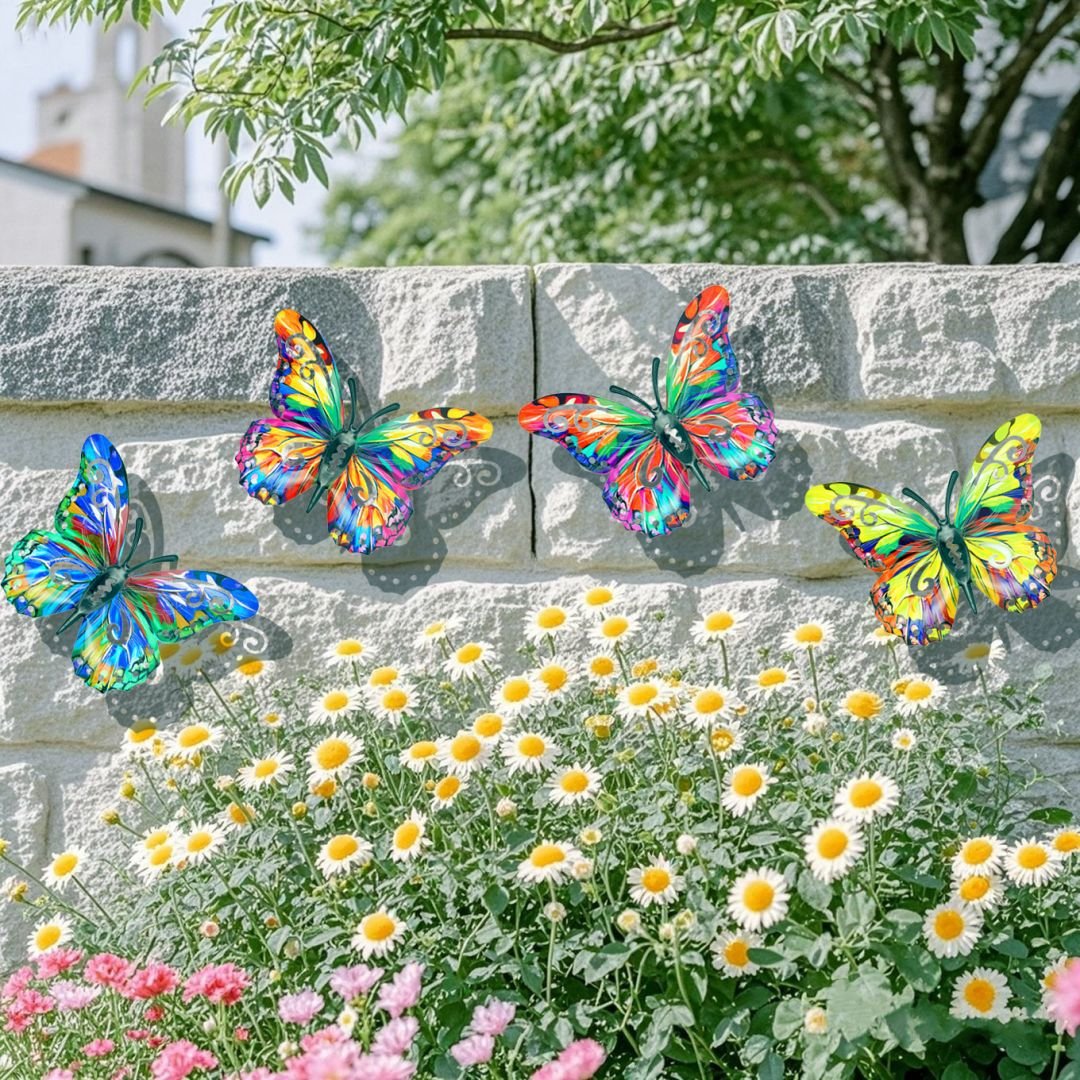 Mother's Day Sale 49% OFF🦋A complete set! 4Pcs Butterfly Metal Wall Decor🤩