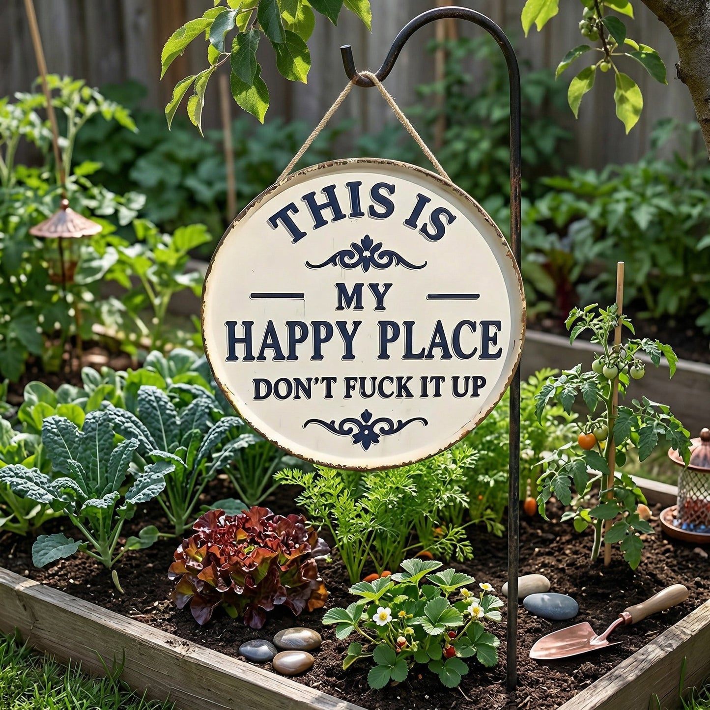 ⚡Last Day 49% OFF-Welcome to My Happy Place Metal Wall Sign