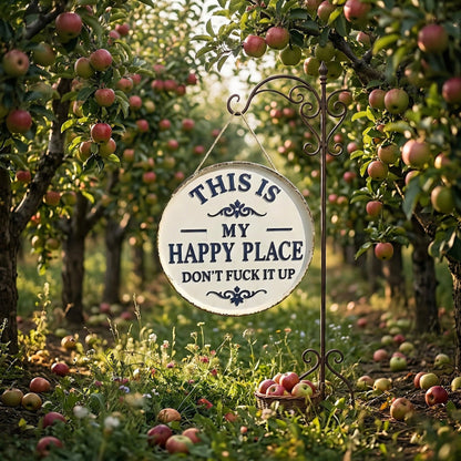 ⚡Last Day 49% OFF-Welcome to My Happy Place Metal Wall Sign
