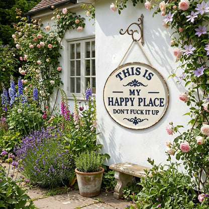 ⚡Last Day 49% OFF-Welcome to My Happy Place Metal Wall Sign