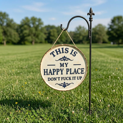 ⚡Last Day 49% OFF-Welcome to My Happy Place Metal Wall Sign