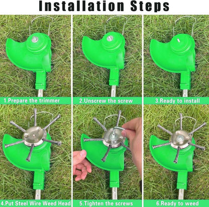 🎁Hot Sale 49% OFF🔥Universal Steel Wire Trimmer Head Replacement-Heavy-Duty Weed Brush Cutter