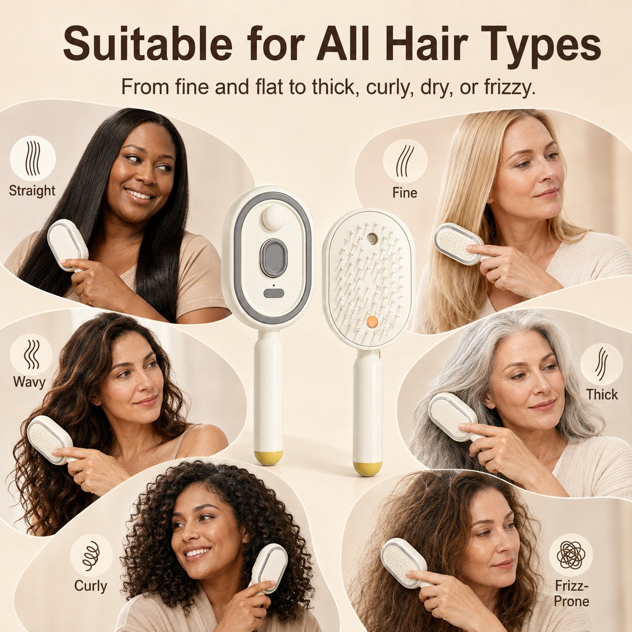 2026 Upgraded 3-in-1 Scalp Spa Mist Brush