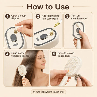 2026 Upgraded 3-in-1 Scalp Spa Mist Brush