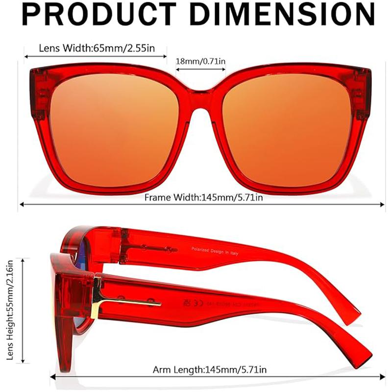 🕶️Oversized Fit-Over Sunglasses for Men & Women | UV400 Protection