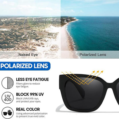 🕶️Oversized Fit-Over Sunglasses for Men & Women | UV400 Protection